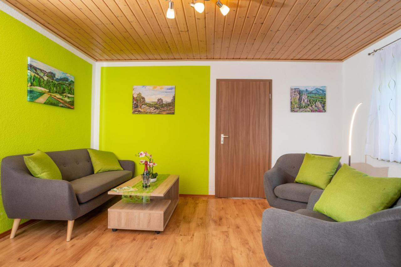 Pension Am Weinberg Saechsische Schweiz Mittelndorf ภายนอก รูปภาพ