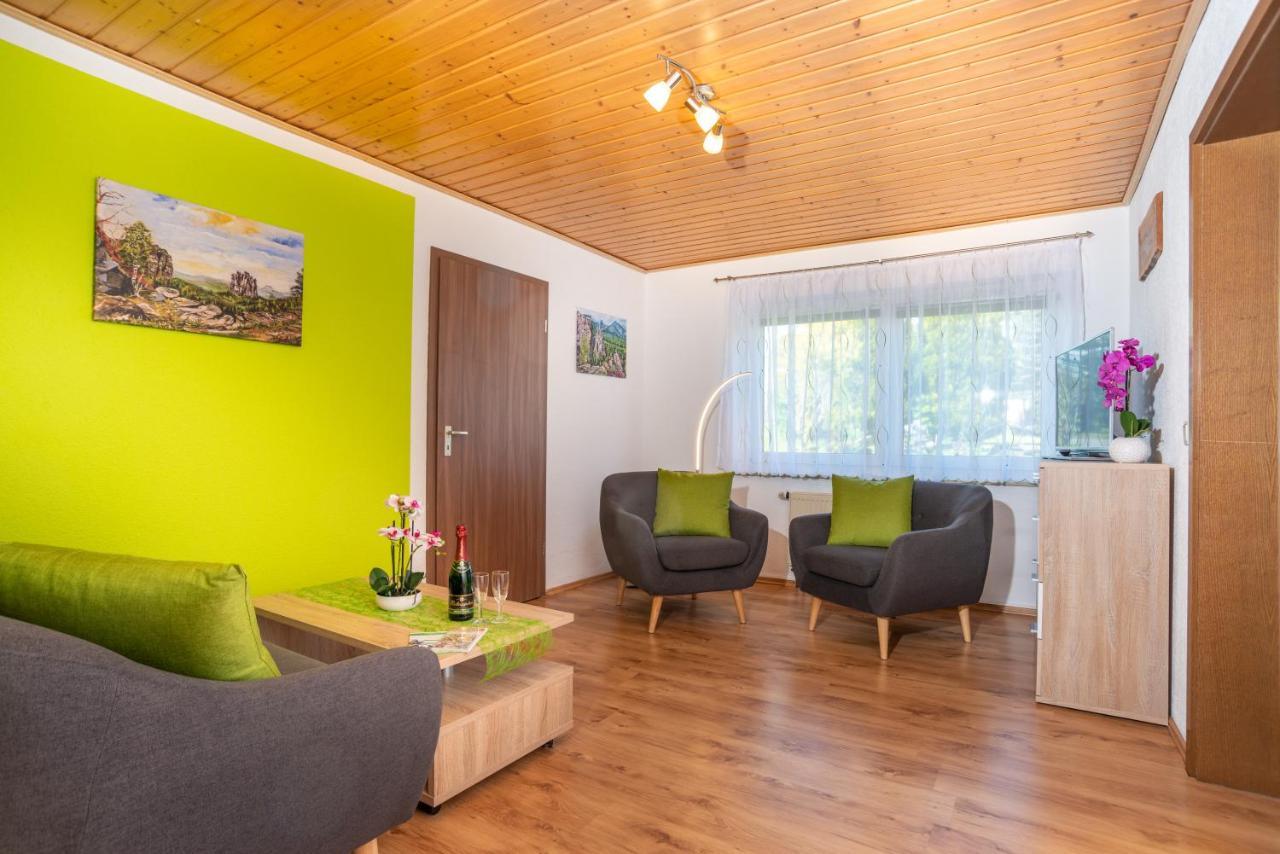 Pension Am Weinberg Saechsische Schweiz Mittelndorf ภายนอก รูปภาพ