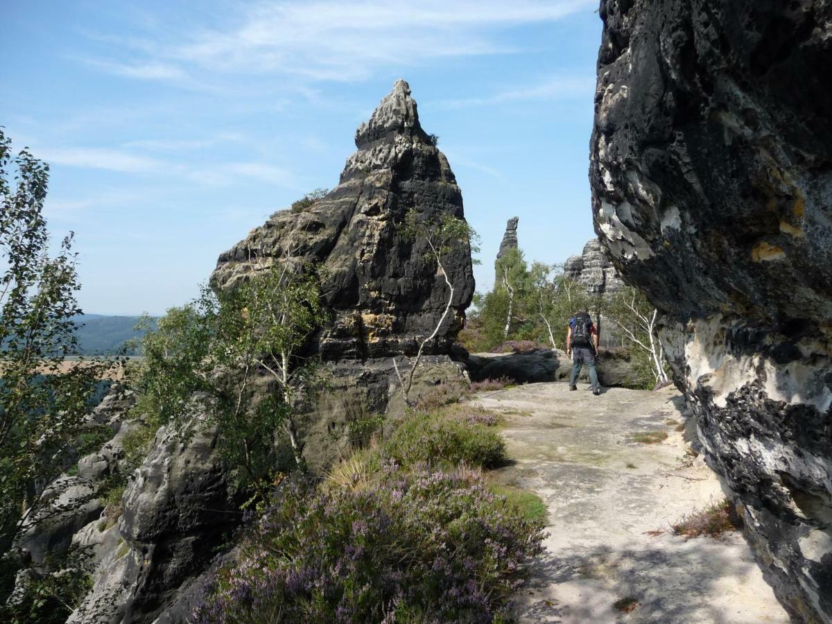 Pension Am Weinberg Saechsische Schweiz Mittelndorf ภายนอก รูปภาพ