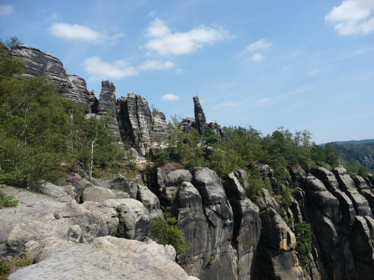 Pension Am Weinberg Saechsische Schweiz Mittelndorf ภายนอก รูปภาพ