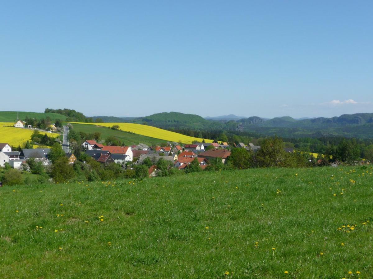 Pension Am Weinberg Saechsische Schweiz Mittelndorf ภายนอก รูปภาพ