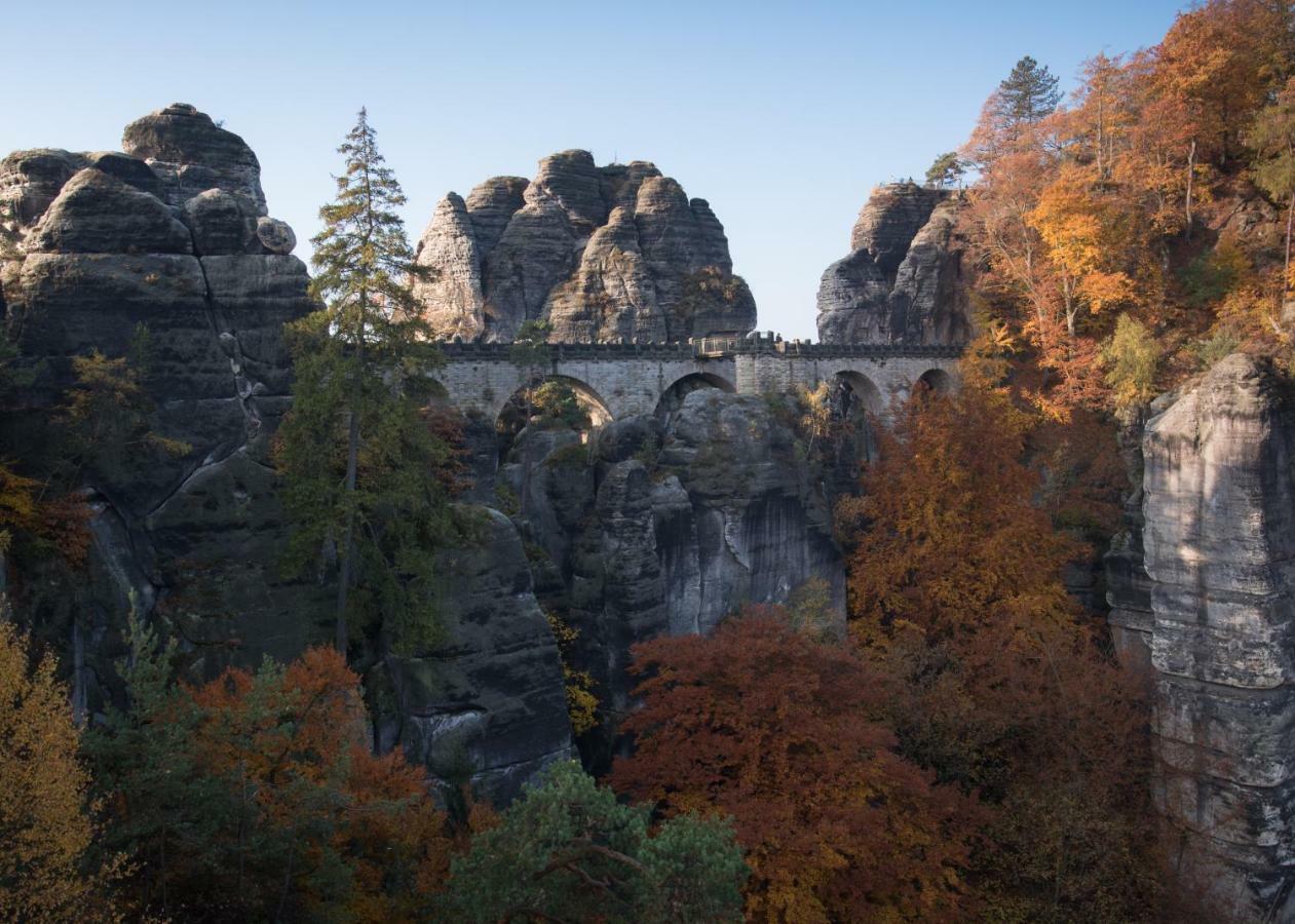 Pension Am Weinberg Saechsische Schweiz Mittelndorf ภายนอก รูปภาพ